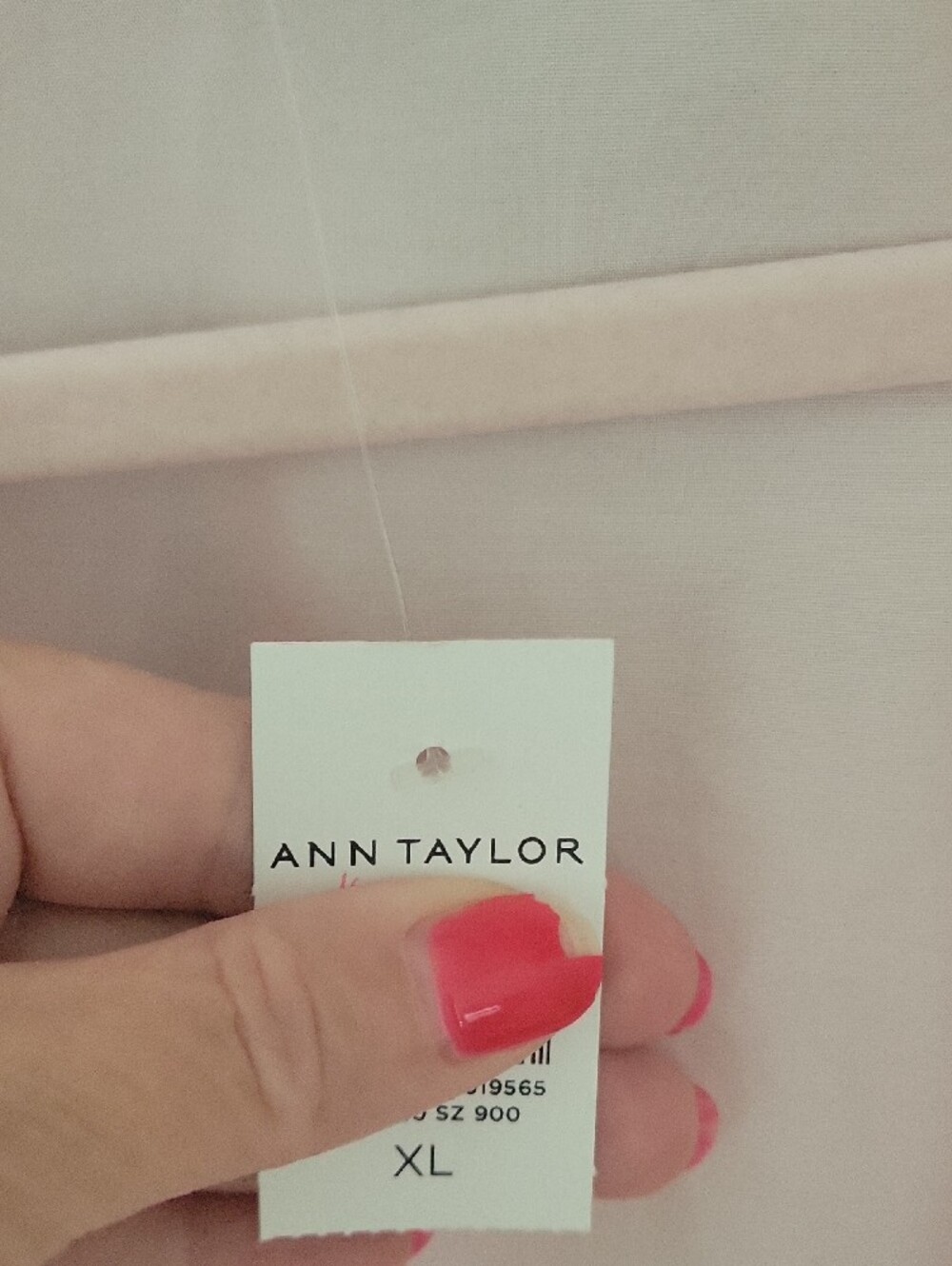Ann Taylor Pale Pink Wrap Shirt - Picture 2 of 4